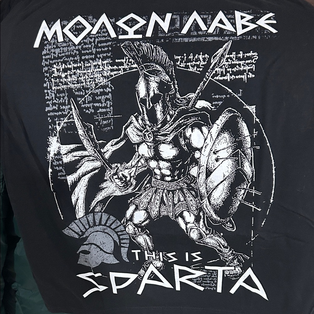SPARTA  Graphic Men's Shirt. Bought in Greece! New!